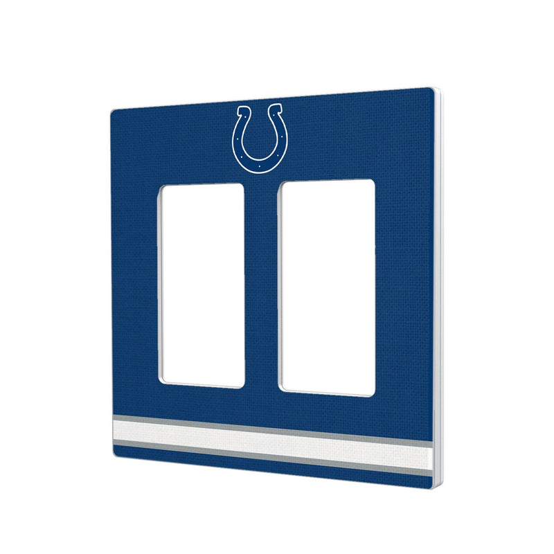 Indianapolis Colts Stripe Hidden-Screw Light Switch Plate