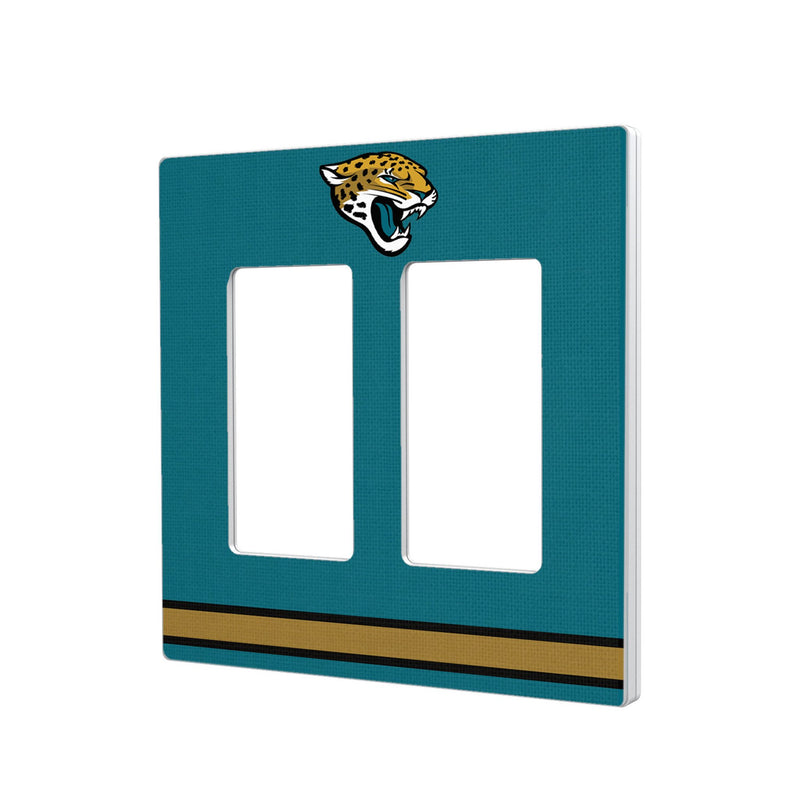 Jacksonville Jaguars Stripe Hidden-Screw Light Switch Plate