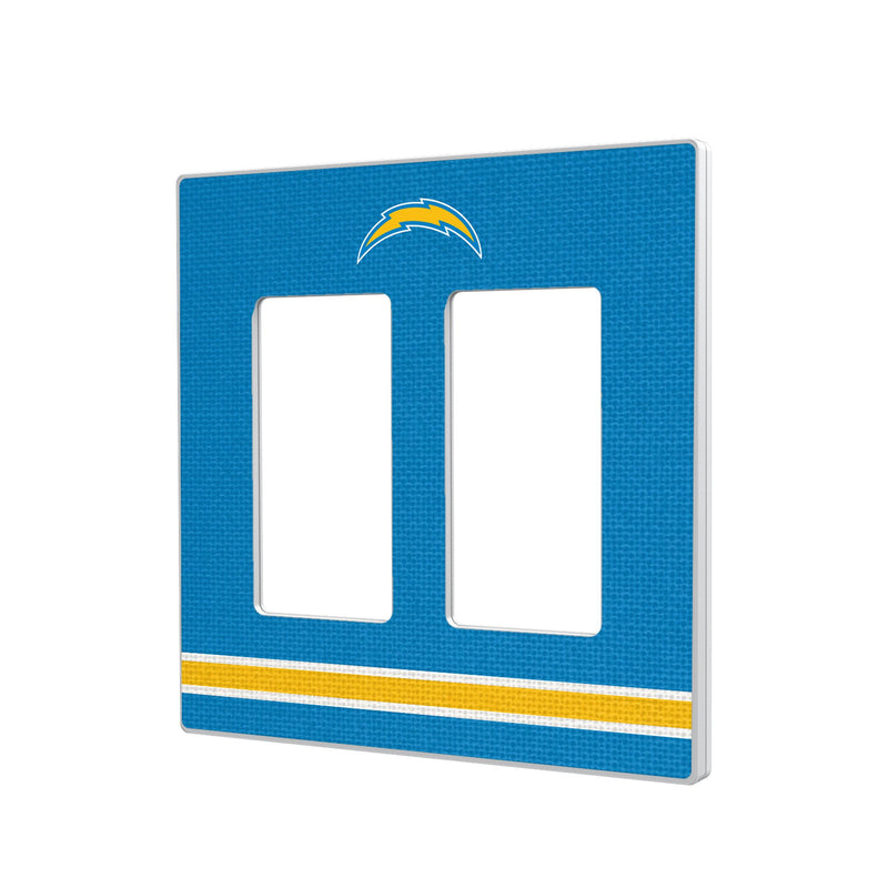 Los Angeles Chargers Stripe Hidden-Screw Light Switch Plate