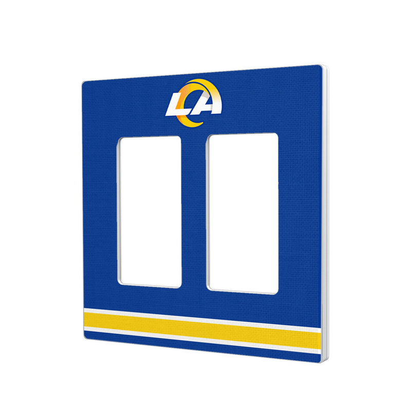 Los Angeles Rams Stripe Hidden-Screw Light Switch Plate