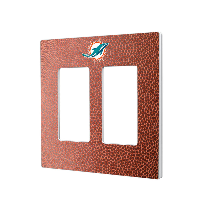 Miami Dolphins Football Hidden-Screw Light Switch Plate