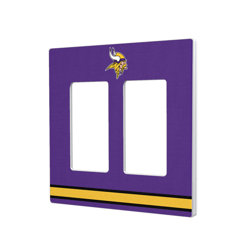 Minnesota Vikings Stripe Hidden-Screw Light Switch Plate