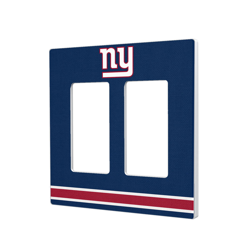 New York Giants Stripe Hidden-Screw Light Switch Plate