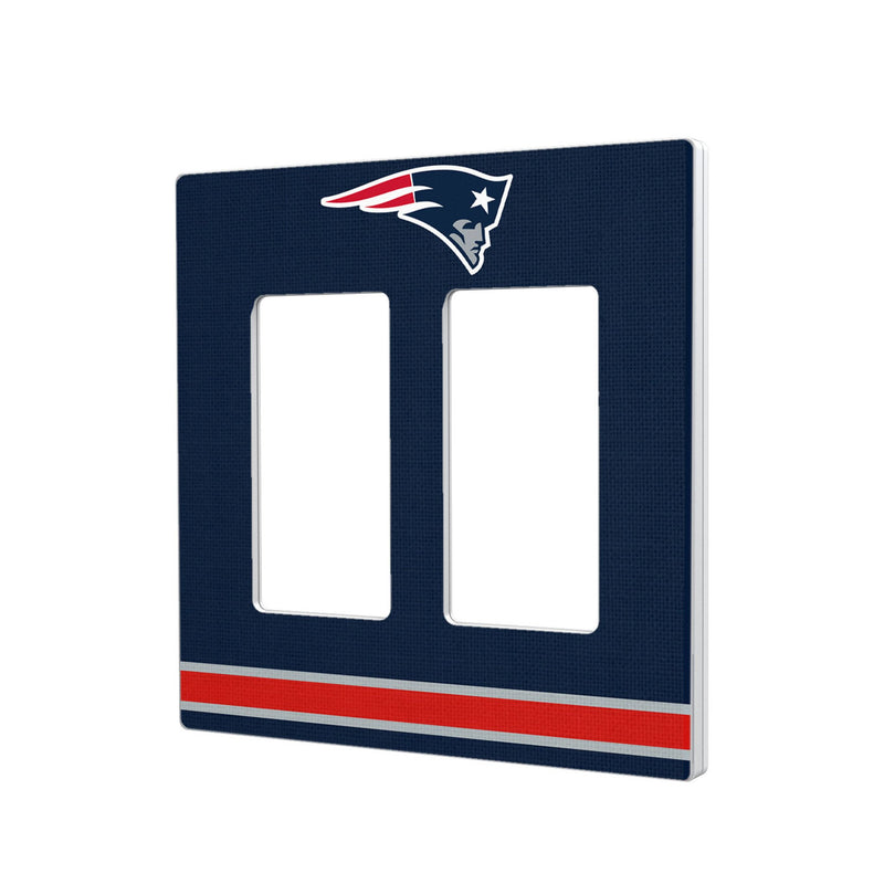 New England Patriots Stripe Hidden-Screw Light Switch Plate