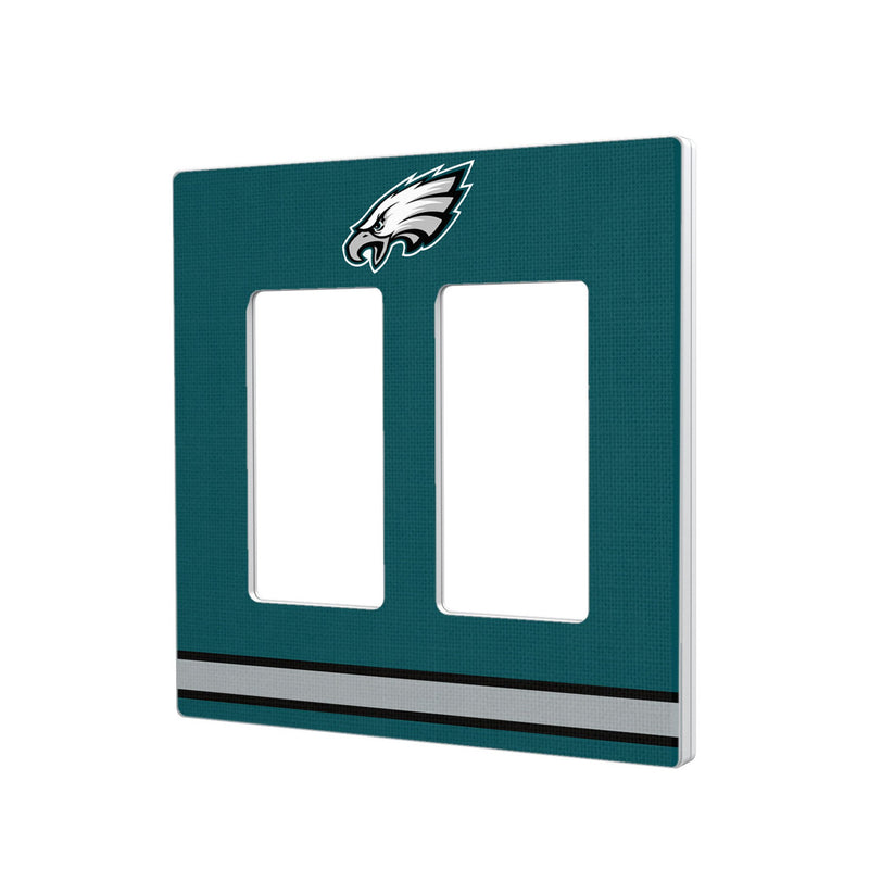 Philadelphia Eagles Stripe Hidden-Screw Light Switch Plate