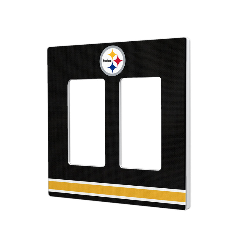 Pittsburgh Steelers Stripe Hidden-Screw Light Switch Plate