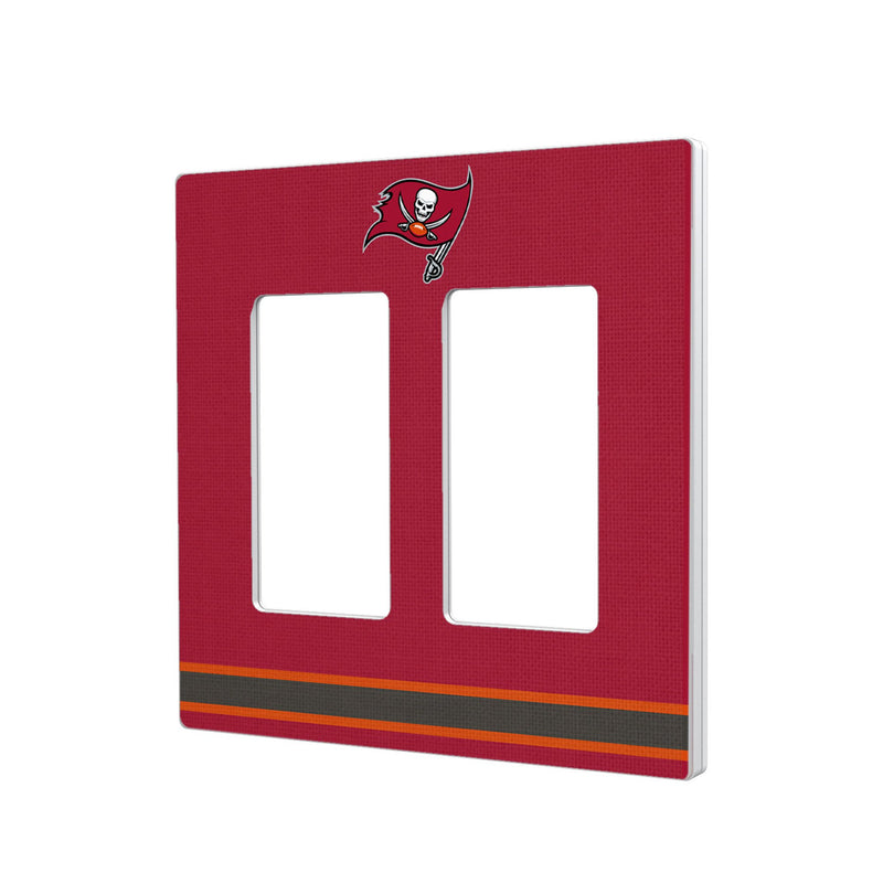 Tampa Bay Buccaneers Stripe Hidden-Screw Light Switch Plate