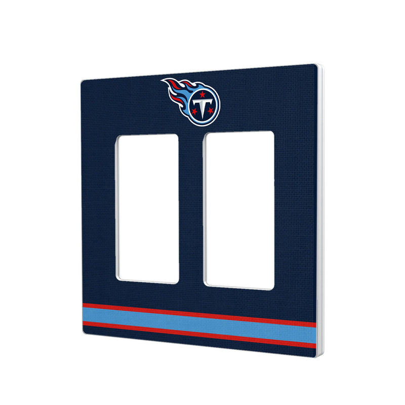 Tennessee Titans Stripe Hidden-Screw Light Switch Plate