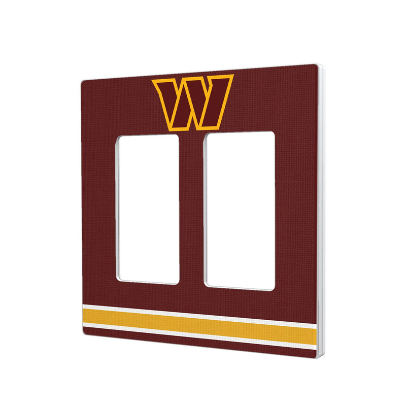 Washington Commanders Stripe Hidden-Screw Light Switch Plate