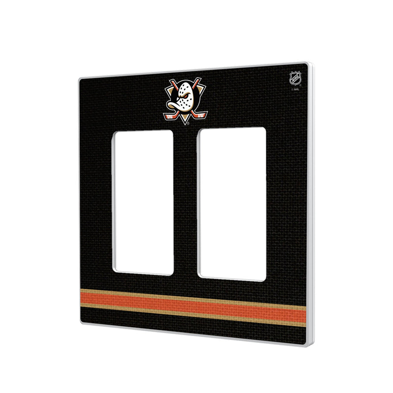 Anaheim Ducks Stripe Hidden-Screw Light Switch Plate