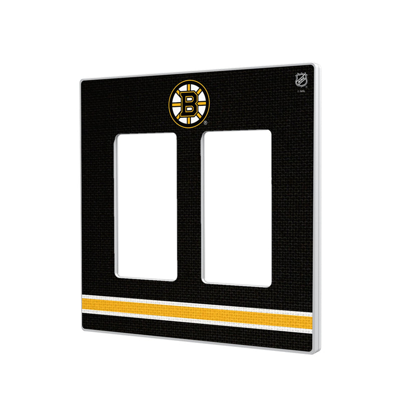 Boston Bruins Stripe Hidden-Screw Light Switch Plate