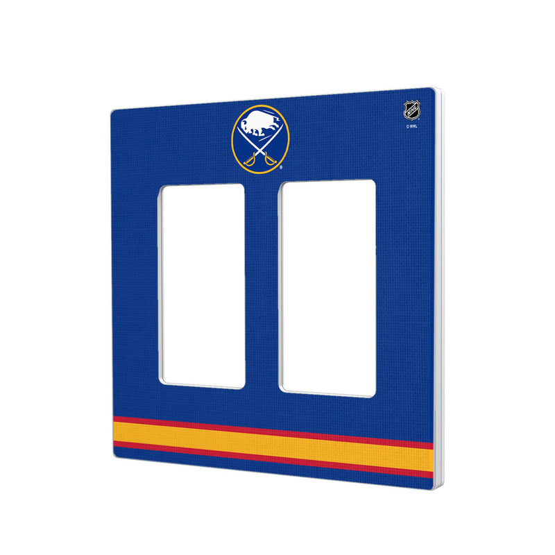 Buffalo Sabres Stripe Hidden-Screw Light Switch Plate