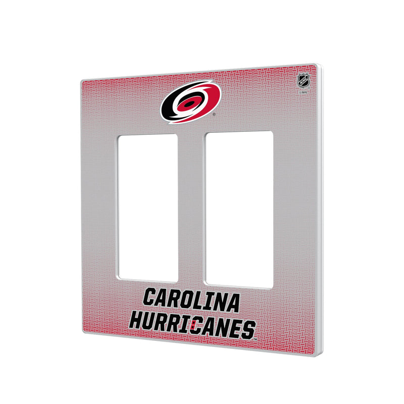 Carolina Hurricanes Linen Hidden-Screw Light Switch Plate