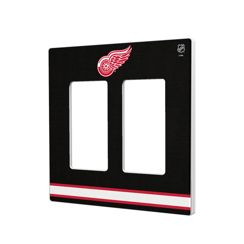 Detroit Red Wings Stripe Hidden-Screw Light Switch Plate