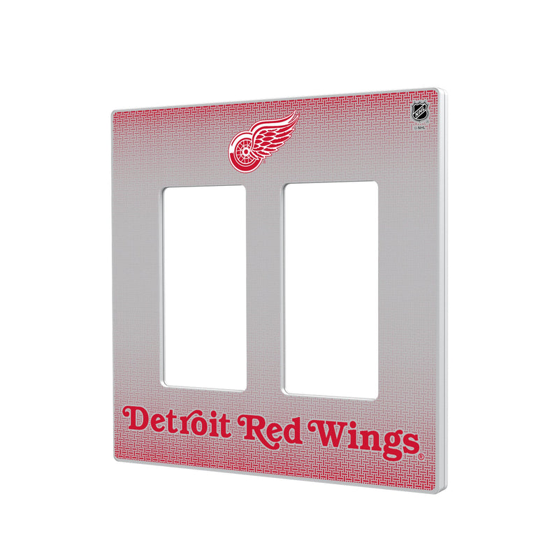 Detroit Red Wings Linen Hidden-Screw Light Switch Plate