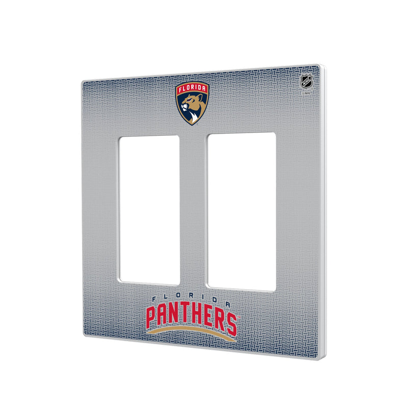 Florida Panthers Linen Hidden-Screw Light Switch Plate