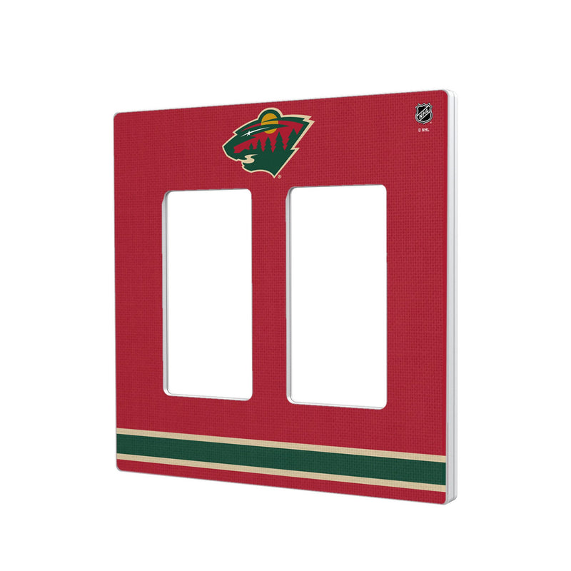 Minnesota Wild Stripe Hidden-Screw Light Switch Plate