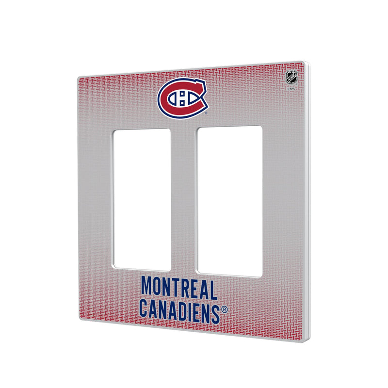 Montreal Canadiens Linen Hidden-Screw Light Switch Plate