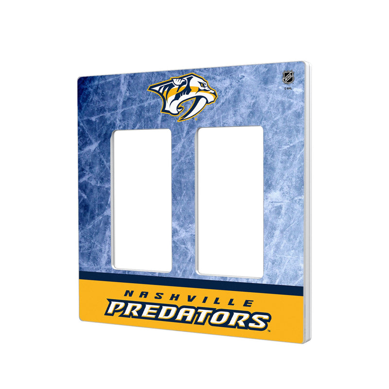 Nashville Predators Ice Wordmark Hidden-Screw Light Switch Plate