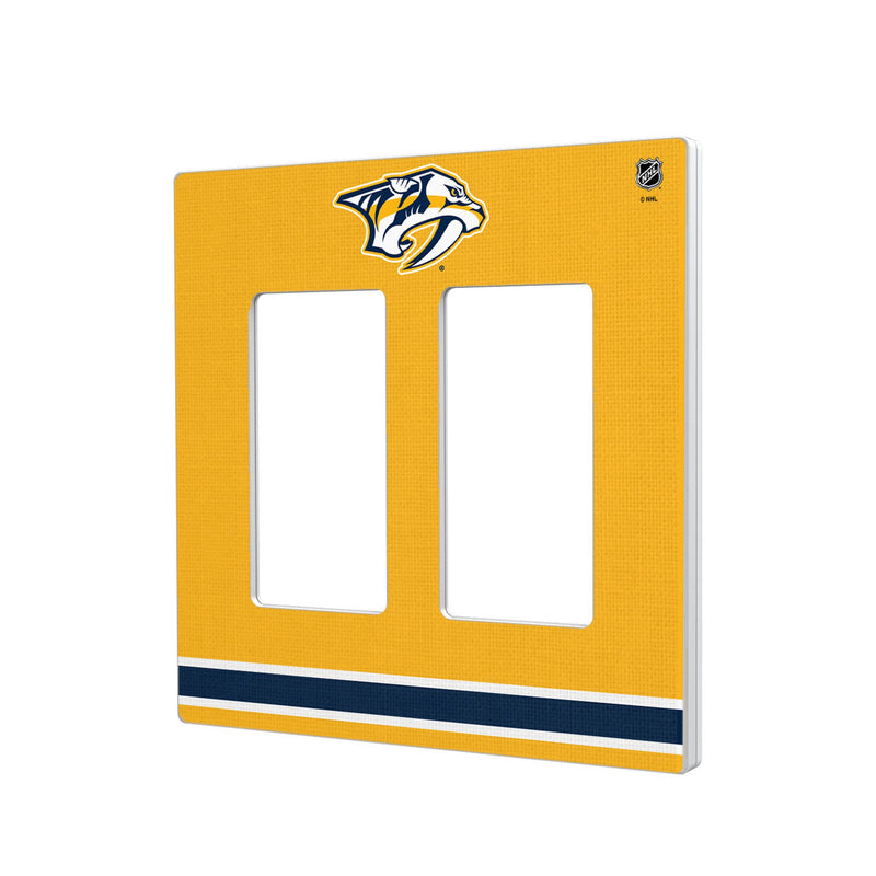 Nashville Predators Stripe Hidden-Screw Light Switch Plate