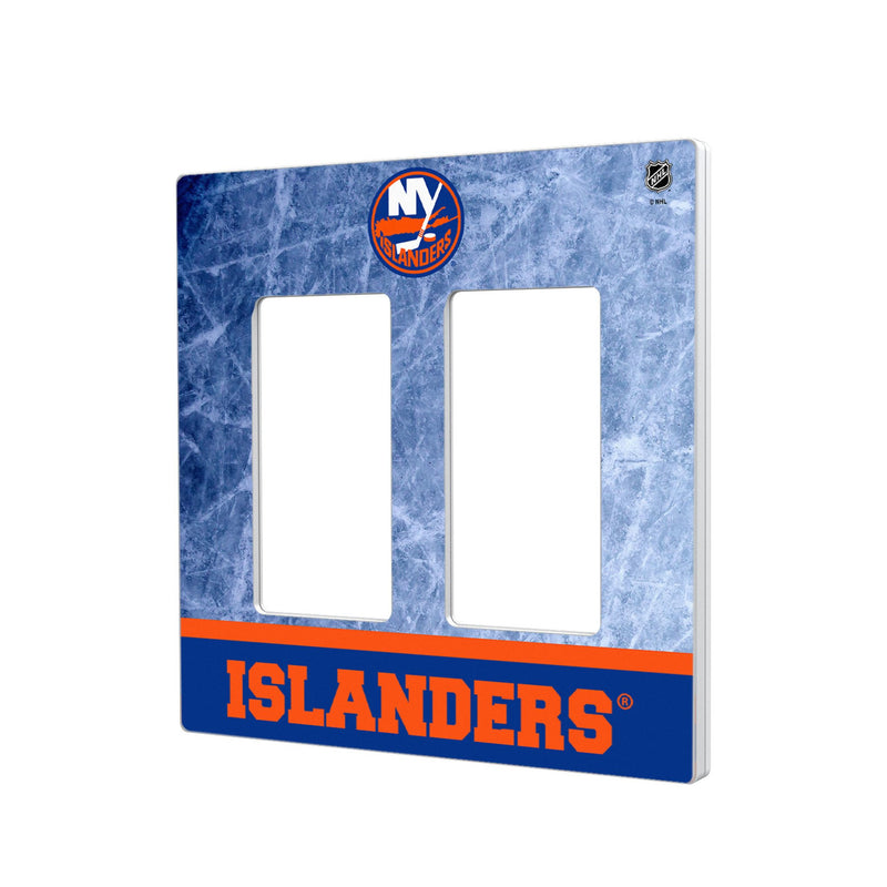 New York Islanders Ice Wordmark Hidden-Screw Light Switch Plate