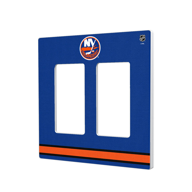 New York Islanders Stripe Hidden-Screw Light Switch Plate