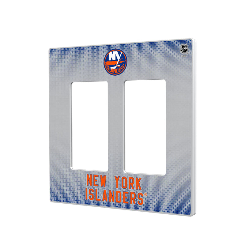 New York Islanders Linen Hidden-Screw Light Switch Plate