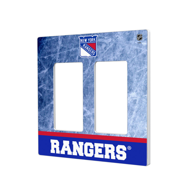 New York Rangers Ice Wordmark Hidden-Screw Light Switch Plate