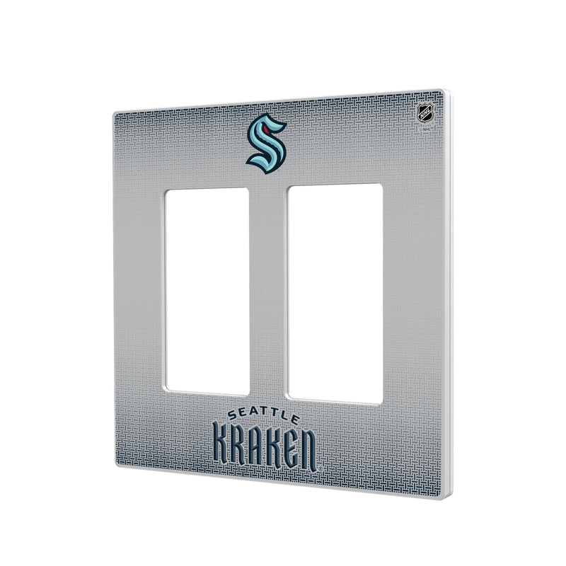 Seattle Kraken Linen Hidden-Screw Light Switch Plate