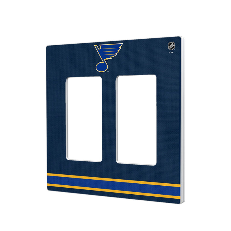 St. Louis Blues Stripe Hidden-Screw Light Switch Plate