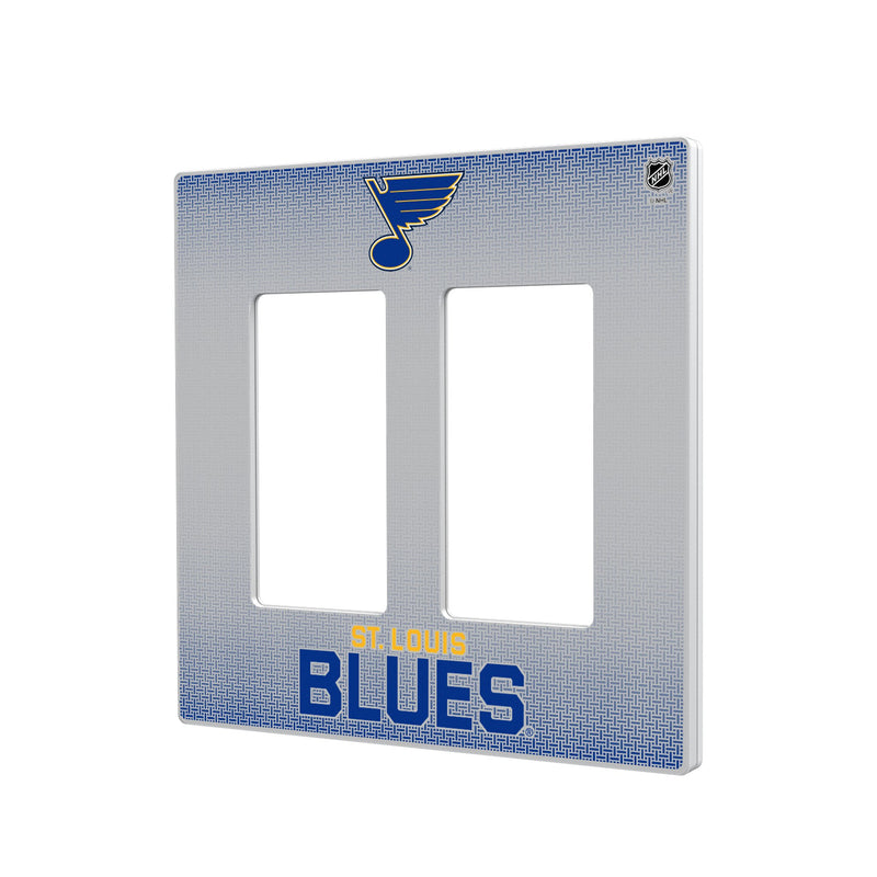 St. Louis Blues Linen Hidden-Screw Light Switch Plate