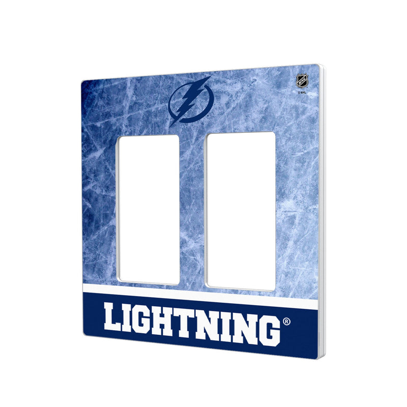 Tampa Bay Lightning Ice Wordmark Hidden-Screw Light Switch Plate