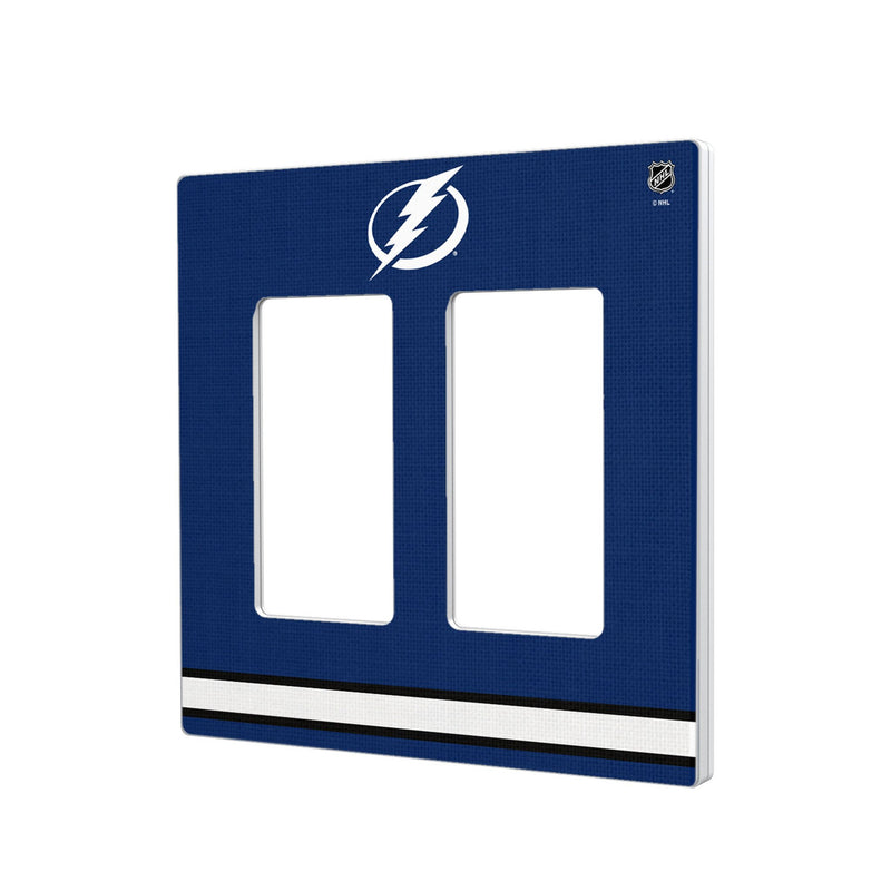 Tampa Bay Lightning Stripe Hidden-Screw Light Switch Plate