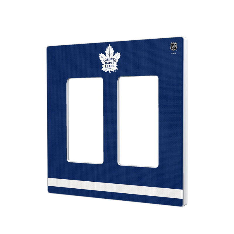 Toronto Maple Leafs Stripe Hidden-Screw Light Switch Plate