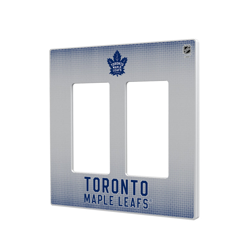 Toronto Maple Leafs Linen Hidden-Screw Light Switch Plate