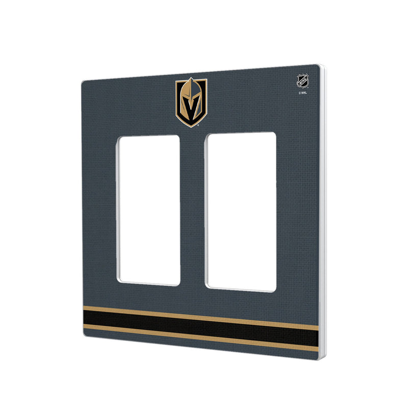 Vegas Golden Knights Stripe Hidden-Screw Light Switch Plate