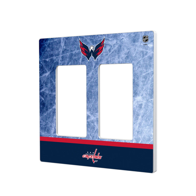 Washington Capitals Ice Wordmark Hidden-Screw Light Switch Plate