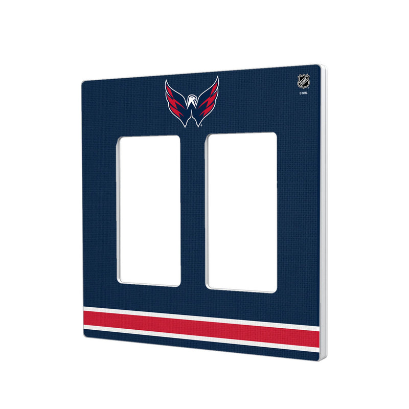 Washington Capitals Stripe Hidden-Screw Light Switch Plate