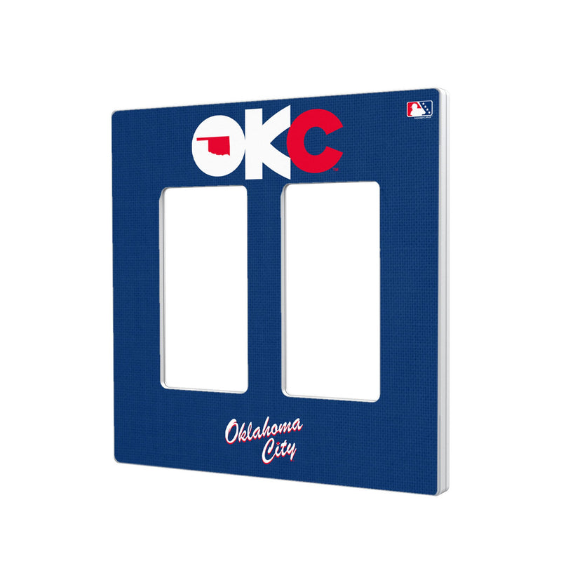 Oklahoma City Baseball Club Solid Hidden-Screw Light Switch Plate