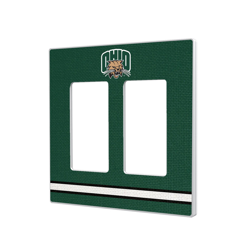 Ohio University Bobcats Stripe Hidden-Screw Light Switch Plate