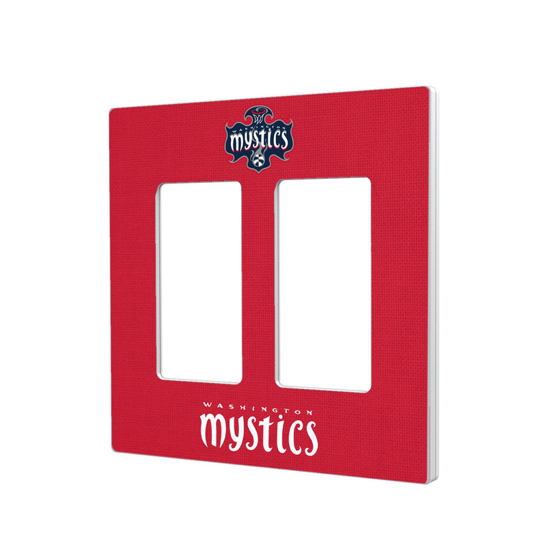 Washington Mystics Solid Hidden-Screw Light Switch Plate