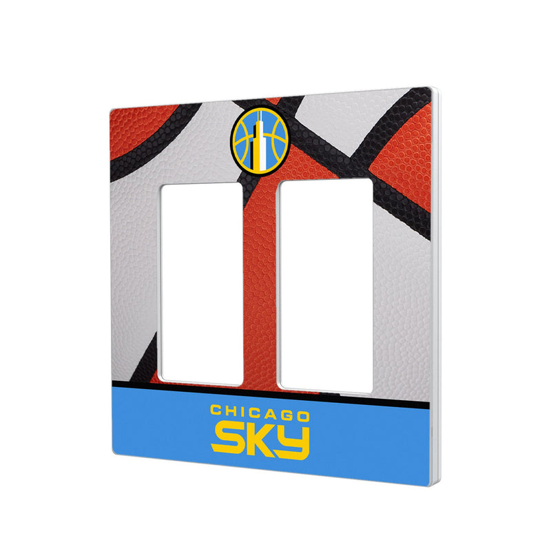 Chicago Sky Basketball Hidden-Screw Light Switch Plate