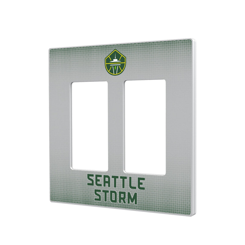 Seattle Storm Linen Hidden-Screw Light Switch Plate