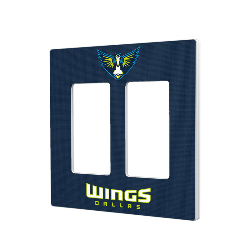 Dallas Wings Solid Hidden-Screw Light Switch Plate