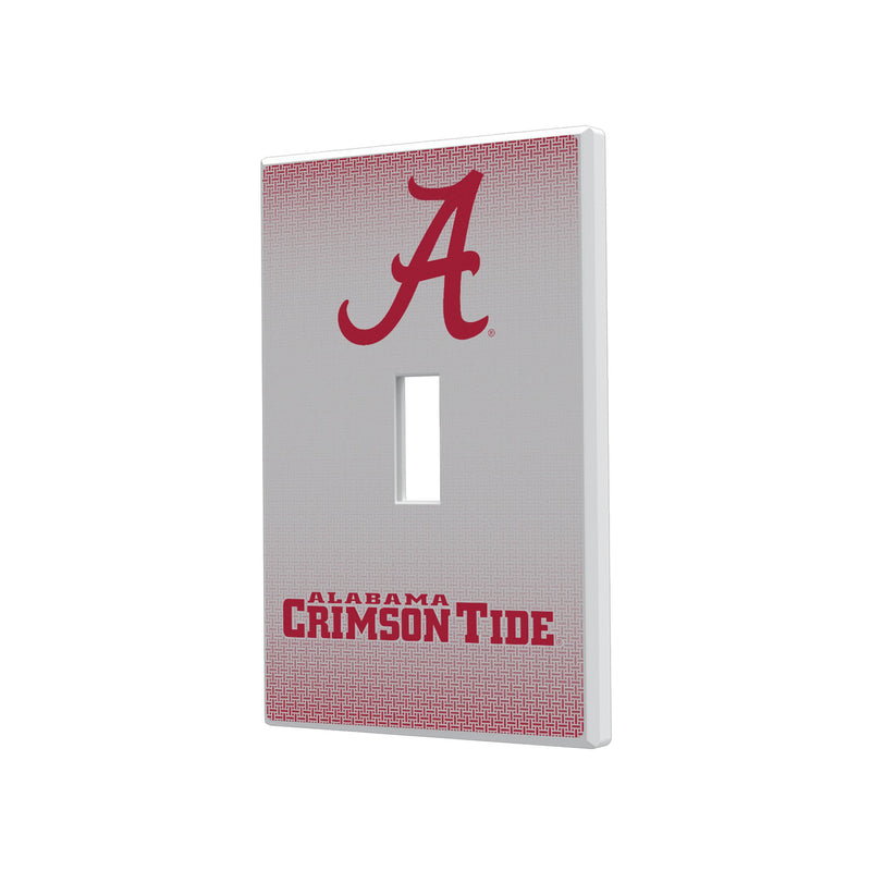 Alabama Crimson Tide Linen Hidden-Screw Light Switch Plate