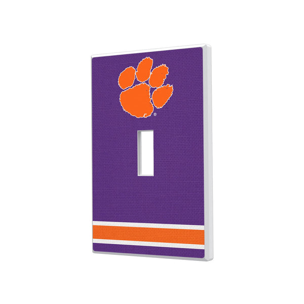 Clemson University Tigers Stripe Hidden-Screw Light Switch Plate