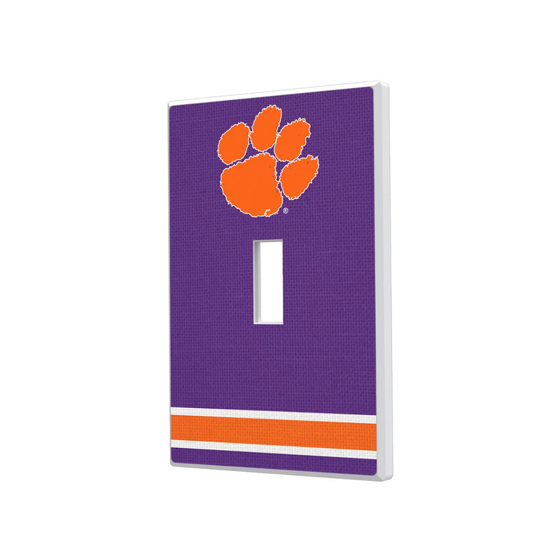 Clemson University Tigers Stripe Hidden-Screw Light Switch Plate