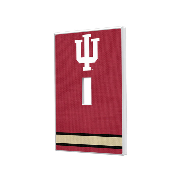 Indiana University Hoosiers Stripe Hidden-Screw Light Switch Plate