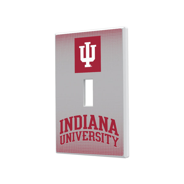 Indiana Hoosiers Linen Hidden-Screw Light Switch Plate