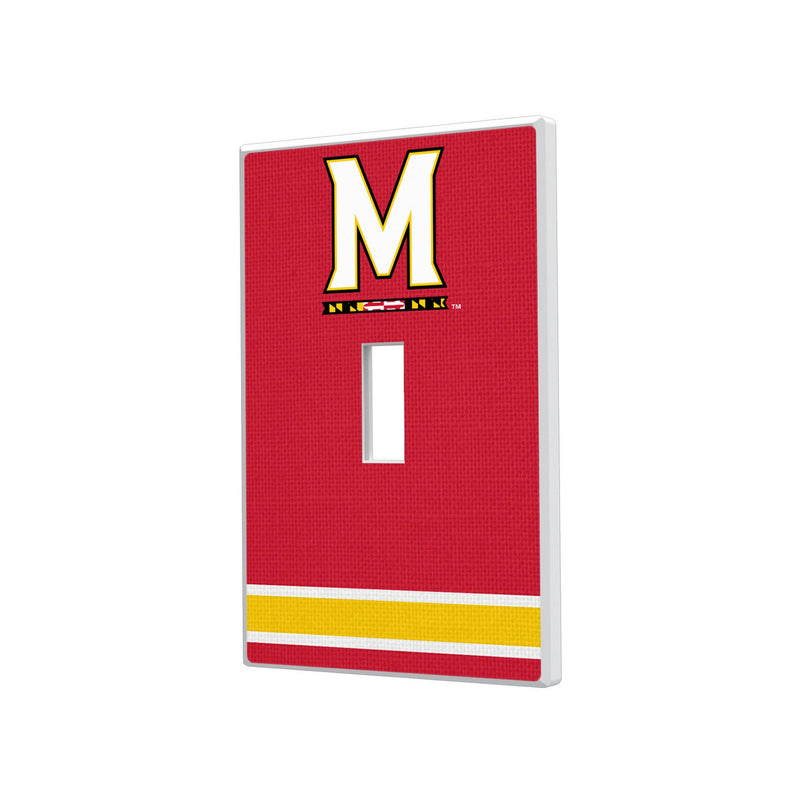 University of Maryland Terrapins Stripe Hidden-Screw Light Switch Plate